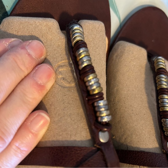 Frye Brown Leather Sandals - Picture 6 of 9